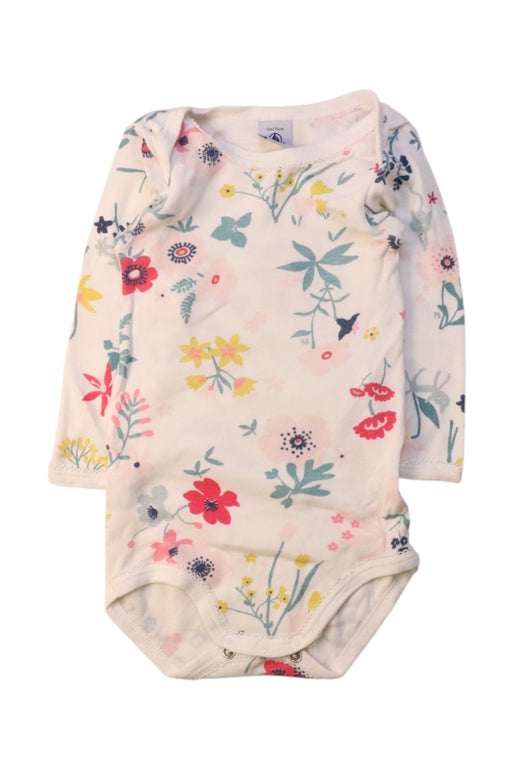 A Multicolour Long Sleeve Bodysuits from Petit Bateau in size 6-12M for girl. (Front View)