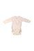 A White Long Sleeve Bodysuits from Petit Bateau in size 0-3M for boy. (Front View)