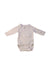 A Grey Long Sleeve Bodysuits from Petit Bateau in size 0-3M for boy. (Front View)
