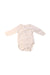 A White Long Sleeve Bodysuits from Petit Bateau in size 0-3M for boy. (Front View)