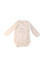 A Ivory Long Sleeve Bodysuits from Petit Bateau in size 0-3M for boy. (Front View)
