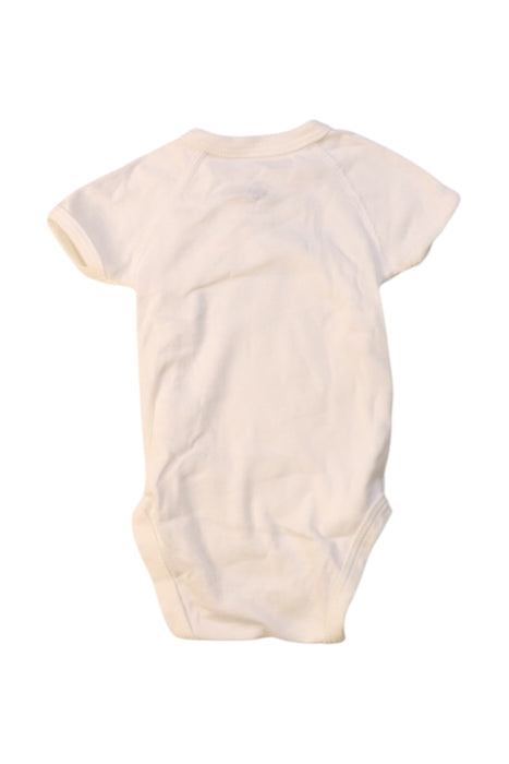 A White Short Sleeve Bodysuits from Petit Bateau in size 0-3M for neutral. (Back View)