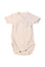 A White Short Sleeve Bodysuits from Petit Bateau in size 0-3M for neutral. (Front View)