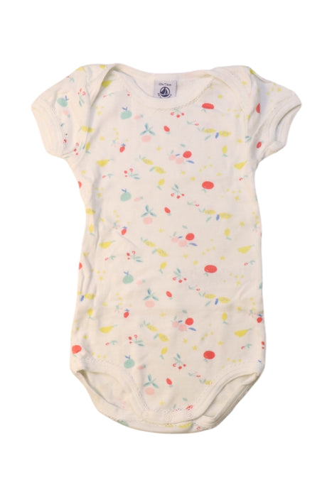 A Multicolour Short Sleeve Bodysuits from Petit Bateau in size 6-12M for girl. (Front View)