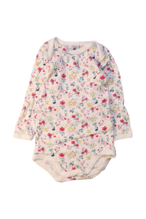 A Multicolour Long Sleeve Bodysuits from Petit Bateau in size 6-12M for girl. (Front View)