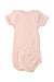 A Peach Short Sleeve Bodysuits from Petit Bateau in size 6-12M for girl. (Back View)