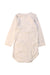 A White Long Sleeve Bodysuits from Petit Bateau in size 6-12M for girl. (Back View)