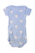 A Blue Short Sleeve Bodysuits from Petit Bateau in size 6-12M for girl. (Back View)