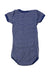 A Blue Short Sleeve Bodysuits from Petit Bateau in size 6-12M for girl. (Back View)