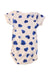 A Blue Short Sleeve Bodysuits from Petit Bateau in size 6-12M for girl. (Back View)