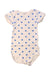 A White Short Sleeve Bodysuits from Petit Bateau in size 6-12M for girl. (Front View)