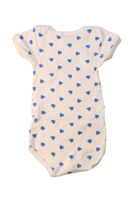 A White Short Sleeve Bodysuits from Petit Bateau in size 6-12M for girl. (Back View)