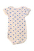 A White Short Sleeve Bodysuits from Petit Bateau in size 6-12M for girl. (Back View)