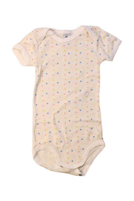 A Multicolour Short Sleeve Bodysuits from Petit Bateau in size 6-12M for girl. (Front View)