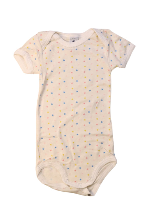 A Multicolour Short Sleeve Bodysuits from Petit Bateau in size 6-12M for girl. (Front View)