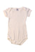 A White Short Sleeve Bodysuits from Petit Bateau in size 6-12M for girl. (Front View)