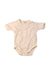 A Ivory Short Sleeve Bodysuits from Nature Baby in size Newborn for neutral. (Front View)