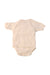 A Ivory Short Sleeve Bodysuits from Nature Baby in size Newborn for neutral. (Back View)