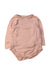 A Pink Long Sleeve Bodysuits from Nature Baby in size 0-3M for neutral. (Front View)