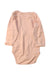 A Pink Long Sleeve Bodysuits from Nature Baby in size 3-6M for girl. (Back View)