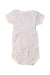 A White Short Sleeve Bodysuits from Petit Bateau in size 3-6M for girl. (Back View)