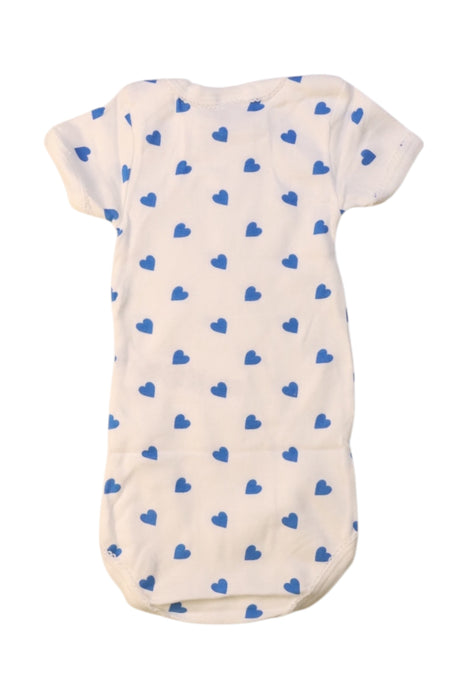 A White Short Sleeve Bodysuits from Petit Bateau in size 3-6M for girl. (Back View)