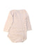 A White Long Sleeve Bodysuits from Petit Bateau in size 6-12M for girl. (Back View)