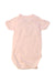 A Pink Short Sleeve Bodysuits from Petit Bateau in size 0-3M for girl. (Back View)