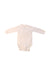 A White Long Sleeve Bodysuits from Petit Bateau in size 0-3M for girl. (Back View)