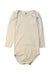 A Ivory Long Sleeve Bodysuits from Petit Bateau in size 2T for girl. (Front View)