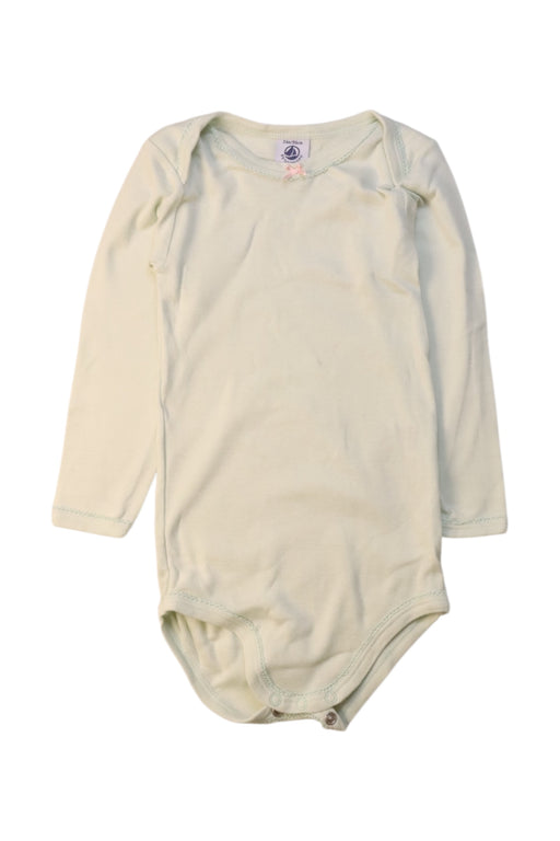 A Ivory Long Sleeve Bodysuits from Petit Bateau in size 2T for girl. (Front View)