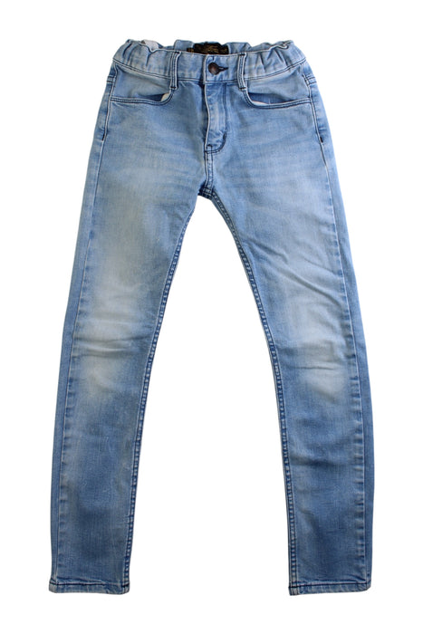 A Blue Jeans from Finger in the Nose in size 8Y for girl. (Front View)