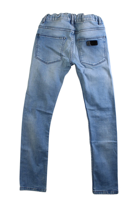A Blue Jeans from Finger in the Nose in size 8Y for girl. (Back View)