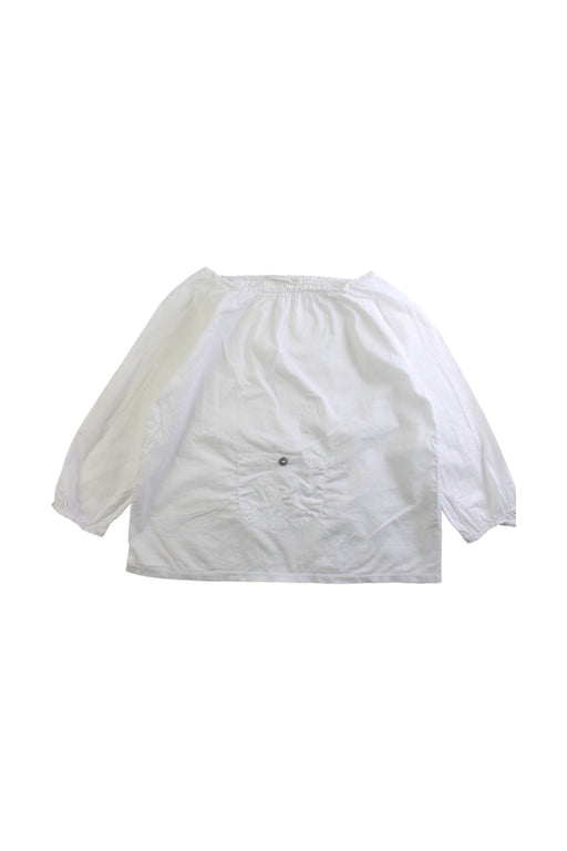 A White Long Sleeve Tops from Alice à Paris in size 4T for girl. (Front View)