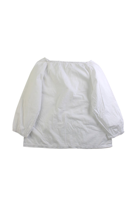 A White Long Sleeve Tops from Alice à Paris in size 4T for girl. (Back View)