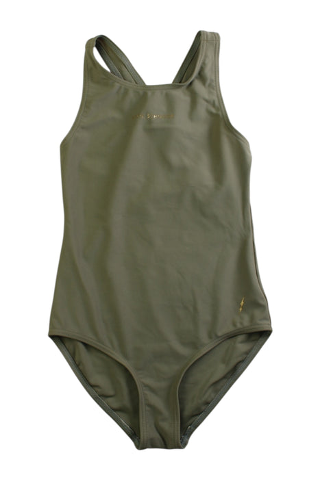 A Green Swimsuits from Petit by Sofie Schnoor in size 5T for girl. (Front View)