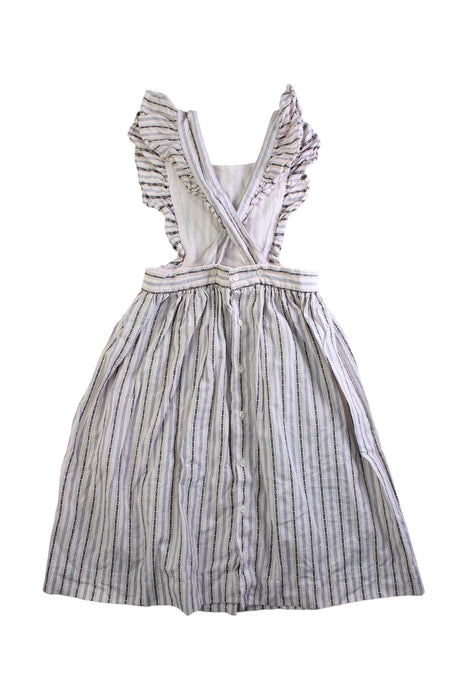 A White Sleeveless Dresses from Bonpoint in size 8Y for girl. (Back View)