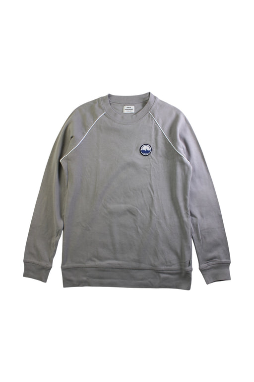 A Grey Crewneck Sweatshirts from Mads Nøorgaard in size 14Y for boy. (Front View)