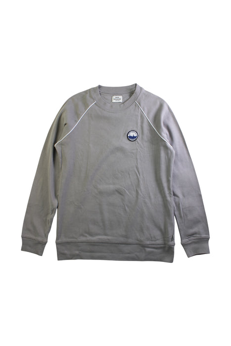 A Grey Crewneck Sweatshirts from Mads Nøorgaard in size 14Y for boy. (Front View)