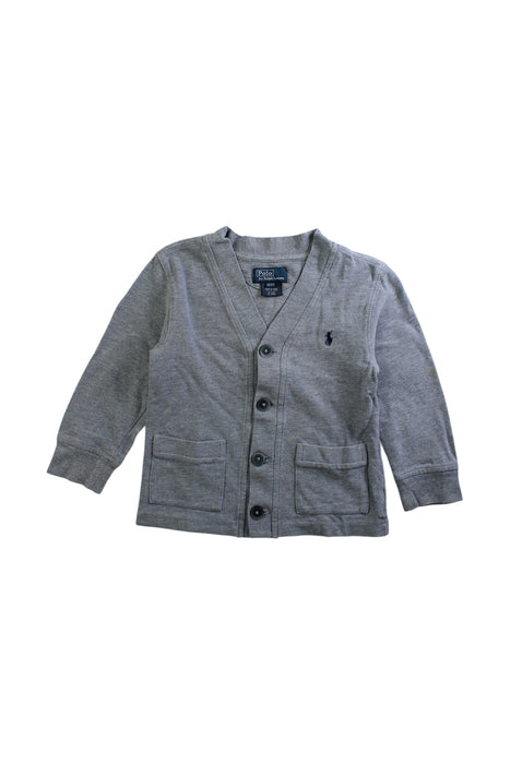 A Grey Cardigans from Polo Ralph Lauren in size 2T for boy. (Front View)