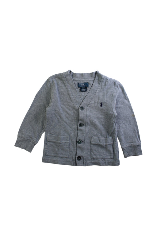 A Grey Cardigans from Polo Ralph Lauren in size 2T for boy. (Front View)