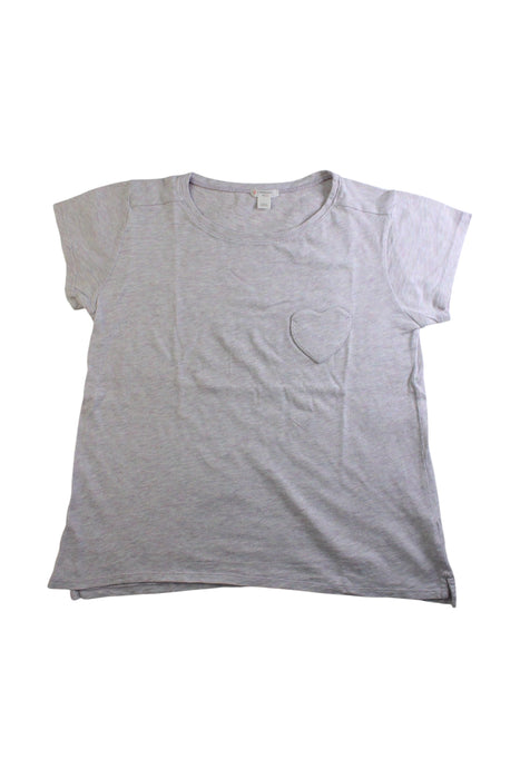 A Grey Short Sleeve T Shirts from Crewcuts in size 12Y for girl. (Front View)