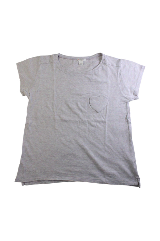 A Grey Short Sleeve T Shirts from Crewcuts in size 12Y for girl. (Front View)