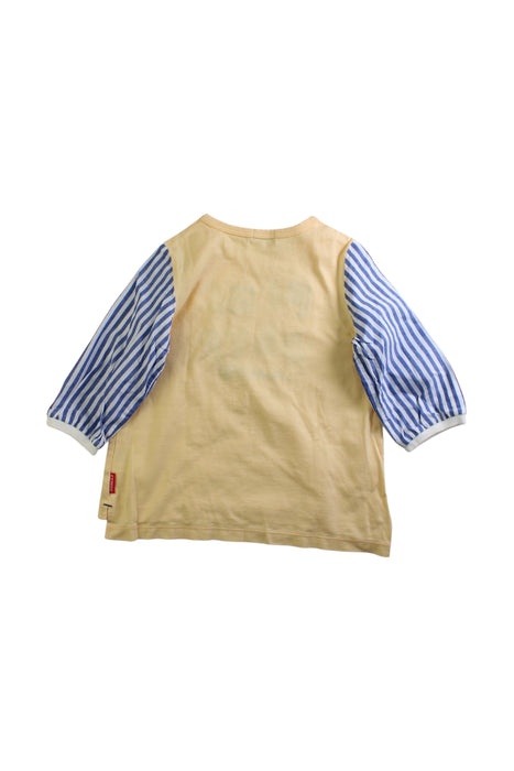 A Multicolour Long Sleeve Tops from Double B Mikihouse in size 3T for girl. (Back View)