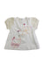 A White Short Sleeve Tops from Catimini in size 0-3M for girl. (Front View)