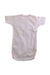 A Pink Short Sleeve Bodysuits from Absorba in size 0-3M for girl. (Back View)