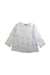 A White Long Sleeve Tops from Eliane et Lena in size 4T for girl. (Front View)
