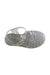 A Transparent Sandals from Meduse in size 4T for girl. (Front View)