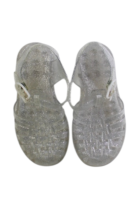 A Transparent Sandals from Meduse in size 4T for girl. (Back View)