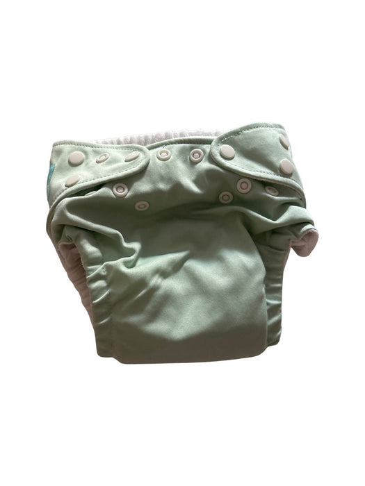 A Green Cloth Diapers from Charlie Banana in size O/S for neutral. (Front View)